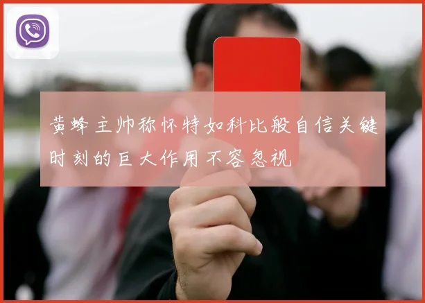 黄蜂主帅称怀特如科比般自信关键时刻的巨大作用不容忽视