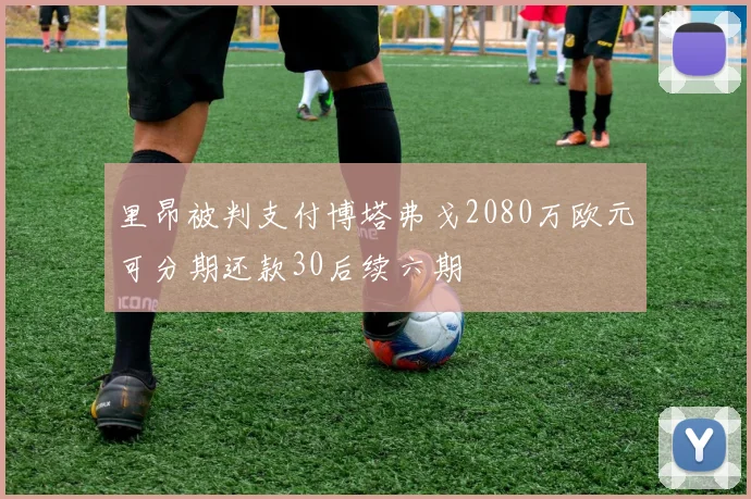 里昂被判支付博塔弗戈2080万欧元可分期还款30后续六期
